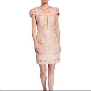 Dress the Population Pink Lace Dress - XS